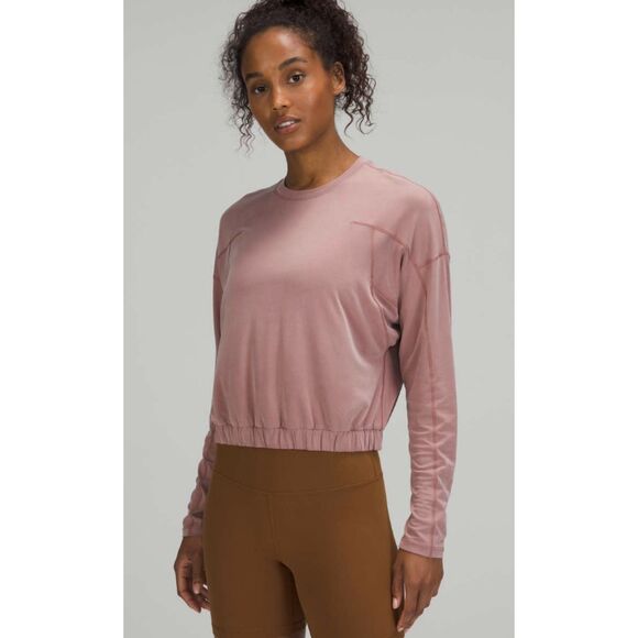 LULULEMON Spiced Chai Dropped Shoulder Long Sleeve Top Womens 6 - Picture 1 of 6